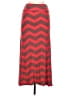 Dna Couture Chevron-herringbone Red Casual Skirt Size M - photo 1