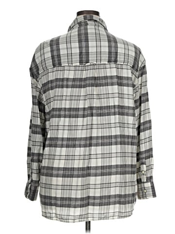American Eagle Outfitters Long Sleeve Button-Down Shirt (view 2)
