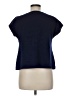 St. John Blue Short Sleeve Top Size M - photo 2
