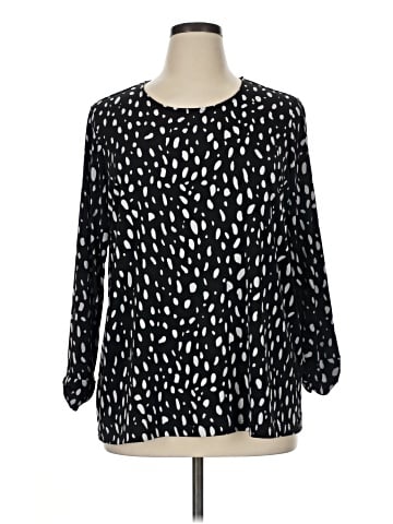 Susan Graver 3/4 Sleeve Blouse (view 1)