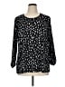 Susan Graver Black 3/4 Sleeve Blouse Size XL - photo 1