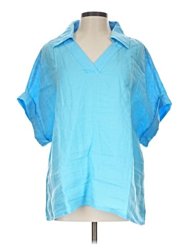 Flax Short Sleeve Blouse (view 1)