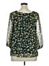 LC Lauren Conrad 100% Polyester Blue 3/4 Sleeve Blouse Size XL - photo 2