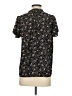 Monday Fun Floral Black Short Sleeve Blouse Size S - photo 2