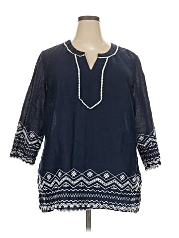 Talbots 3/4 Sleeve Blouse (view 1)