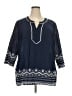 Talbots Blue 3/4 Sleeve Blouse Size 2X Petite - photo 1