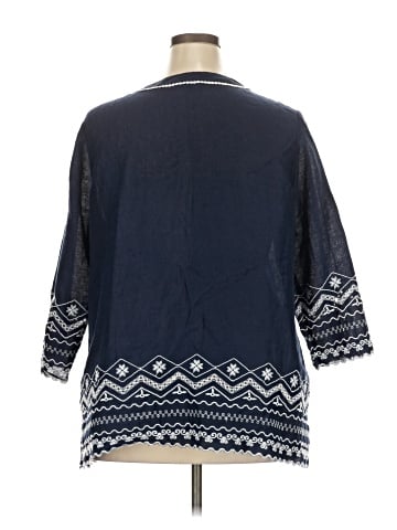 Talbots 3/4 Sleeve Blouse (view 2)