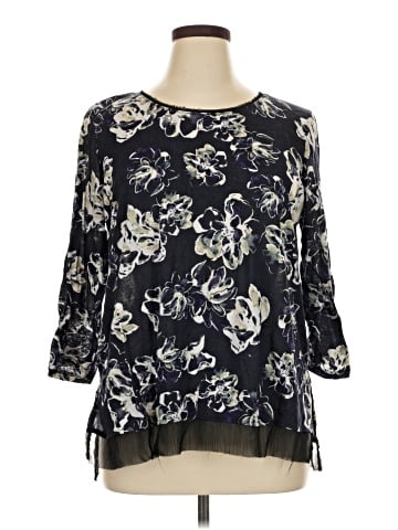 Simply Vera Vera Wang 3/4 Sleeve Blouse (view 1)