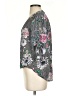 A. Byer 100% Polyester Floral Gray Short Sleeve Blouse Size S - photo 5