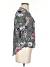 A. Byer 100% Polyester Floral Gray Short Sleeve Blouse Size S - photo 4