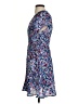 Gibson 100% Polyester Print Blue Cocktail Dress Size XS - photo 5