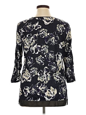 Simply Vera Vera Wang 3/4 Sleeve Blouse (view 2)