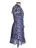 Gibson 100% Polyester Print Blue Cocktail Dress Size XS - photo 4