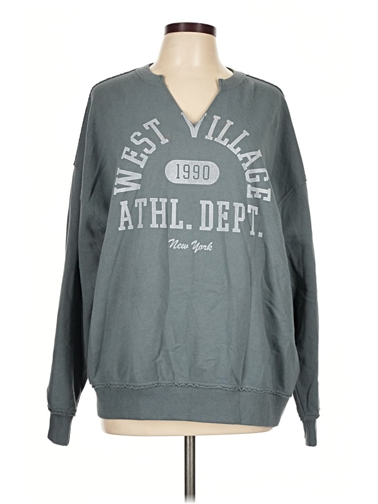 Pre-owned Hollister Sweatshirt In Teal