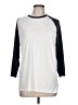 Hanes 100% Polyester Silver 3/4 Sleeve T-Shirt Size L - photo 1