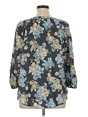 LC Lauren Conrad 3/4 Sleeve Blouse (view 2)