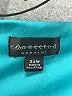 Connected Apparel Print Teal Cocktail Dress Size 24W - photo 7