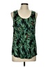 Noir Print Green Sleeveless Top Size L - photo 1