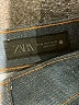 Zara Chevron-herringbone Blue Jeans Size 4 - photo 4
