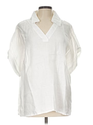 Flax Short Sleeve Blouse (view 1)