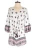 En Creme 100% Rayon Paisley White Romper Size S - photo 1
