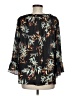 EMALINE 100% Polyester Black 3/4 Sleeve Blouse Size M - photo 2