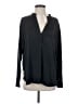 Vince. 100% Silk Black Long Sleeve Silk Top Size S - photo 1
