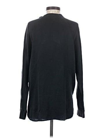 Vince. Long Sleeve Silk Top (view 2)