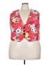 ModCloth 100% Cotton Red Vest Size 3X - photo 1