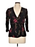 fat face 100% Viscose Black 3/4 Sleeve Blouse Size 12 - photo 1