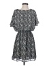 Mango Paisley Gray Casual Dress Size 4 - photo 1