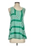 Puella Stripes Green Sleeveless T-Shirt Size XS - photo 1