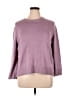 Ella Moss Solid Purple Pullover Sweater Size L - photo 1