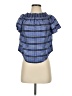 J.Crew Collection 100% Silk Blue Short Sleeve Silk Top Size 0 - photo 1