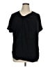 Universal Standard Black Short Sleeve Blouse Size 16 (S) - photo 1