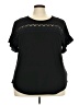 89th & Madison Black Short Sleeve Blouse Size 2X - photo 1