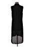 Cable & Gauge 100% Polyester Solid Black Casual Dress Size M - photo 2