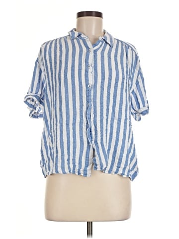 Jane and Delancey Short Sleeve Button-Down Shirt (view 1)