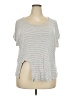 Charming Charlie Gray Short Sleeve Top Size 2X - photo 1