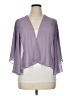 Ignite Evenings Solid Purple 3/4 Sleeve Blouse Size 14 - photo 1