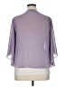 Ignite Evenings Solid Purple 3/4 Sleeve Blouse Size 14 - photo 2