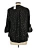 Torrid 100% Polyester Stars Black 3/4 Sleeve Blouse Size Lg Plus (0) - photo 2
