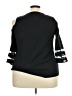Unbranded 100% Polyester Black 3/4 Sleeve Top Size 2X - photo 2