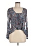 IRO 100% Viscose Blue 3/4 Sleeve Blouse Size EU (FR) 40 / US 8 - photo 1