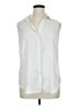 Ann Taylor 100% Polyester Ivory Sleeveless Blouse Size XL - photo 1