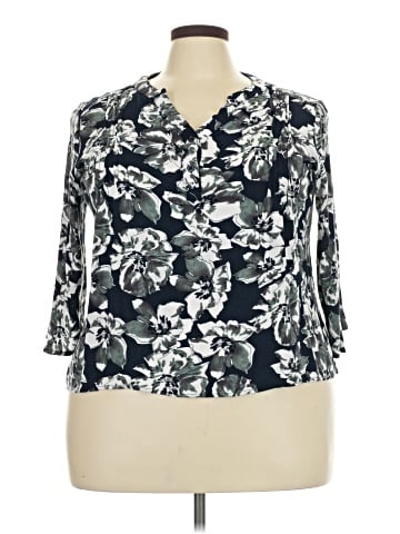 Monday Fun 3/4 Sleeve Blouse (view 1)