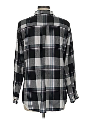 Pink Rose Long Sleeve Button-Down Shirt (view 2)