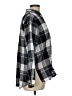 Pink Rose Plaid Gray Long Sleeve Button-Down Shirt Size L - photo 4