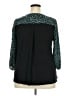 West Kei 100% Polyester Animal Print Teal 3/4 Sleeve Blouse Size XXL - photo 2