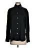 Vince. 100% Silk Solid Black Long Sleeve Silk Top Size S - photo 1